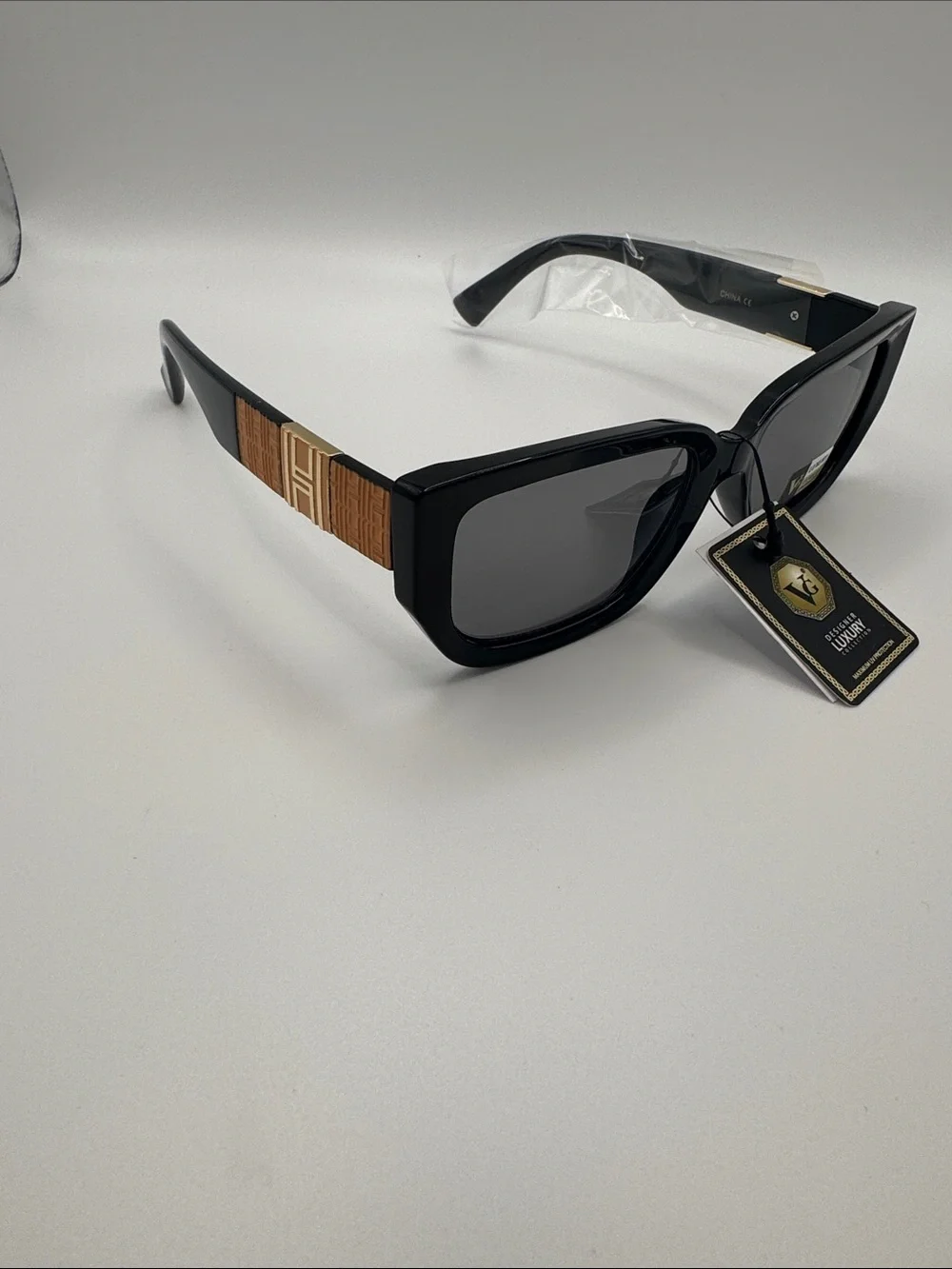 Luxury V8 Black Women's Sunglasses
